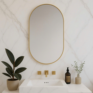 📌 GƯƠNG NHÀ TẮM OVAL CITYBUILDING – KIỂU DÁNG ĐỘC ĐÁO, CHUẨN PHÒNG TẮM HIỆN ĐẠI