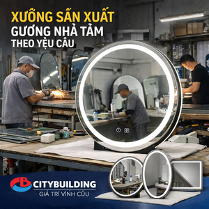 📌 GƯƠNG NHÀ TẮM – SẢN XUẤT THEO YÊU CẦU TẠI HÀ NỘI & TPHCM