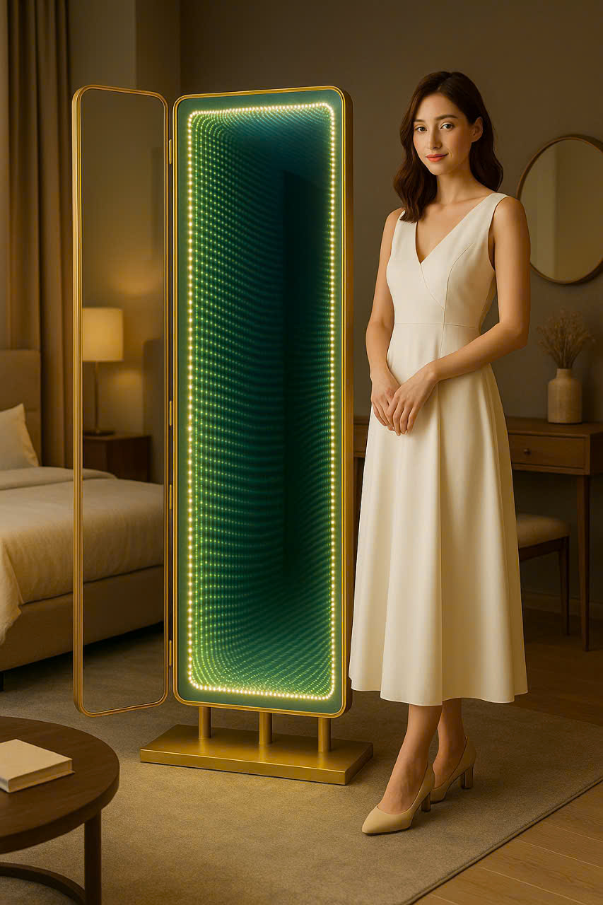 📌 GƯƠNG SOI TOÀN THÂN VÔ CỰC LED CAO CẤP – CITYBUILDING SẢN XUẤT THEO YÊU CẦU