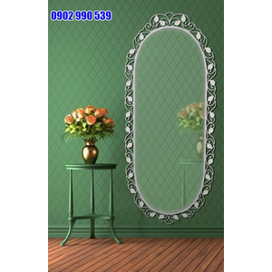 GƯƠNG TOÀN THÂN SẮT MỸ THUẬT HÌNH OVAL
