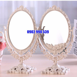 Gương trang điểm công chúa để bàn 2 mặt
