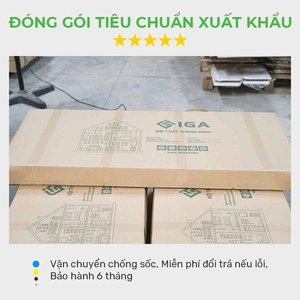 Gương trang điểm để bàn khung gỗ MDF có đèn LED cảm ứng với thiết kế hiện đại cho góc trang điểm tối giản