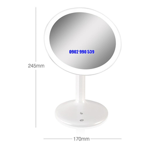 Gương trang điểm tròn có đèn Led Rio