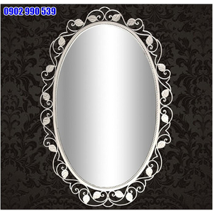 GƯƠNG TRANG TRÍ KHUNG SẮT HÌNH OVAL