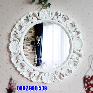 GƯƠNG TREO TƯỜNG HÌNH TRÒN VIỀN HOA