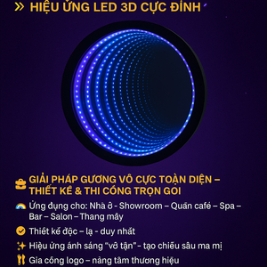 🔥 GƯƠNG VÔ CỰC CITYBUILDING – SẢN XUẤT THEO YÊU CẦU, HIỆU ỨNG LED 3D CỰC ĐỈNH 🔥