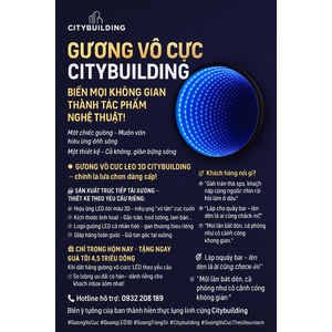 🎇 GƯƠNG VÔ CỰC LED – CHƠI LÀ PHẢI CHẤT!