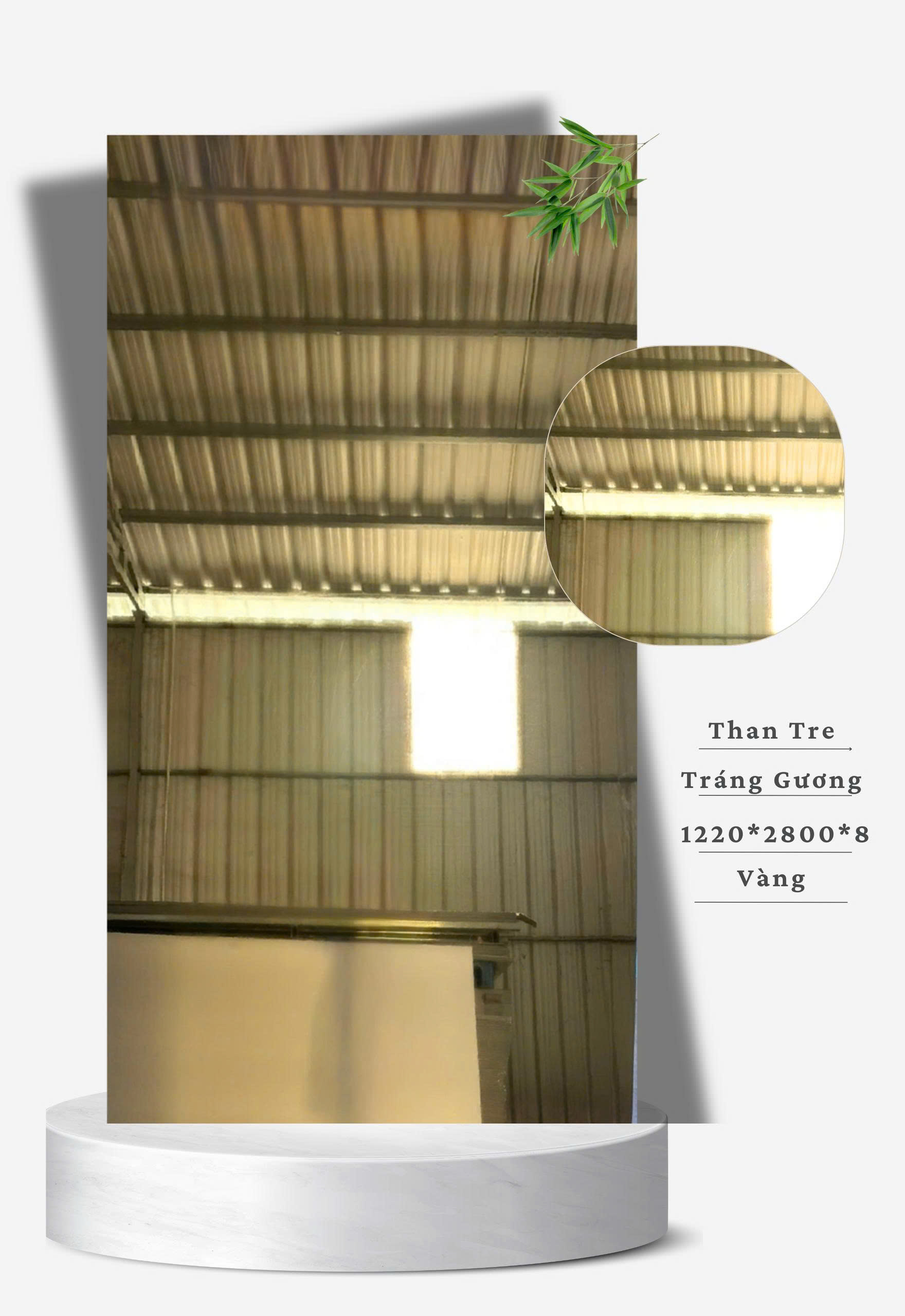 Tấm ốp sợi than tre TRÁNG GƯƠNG 5MM- 8MM BÌNH DÂN TẠI HCM