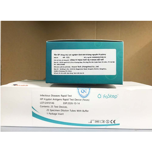 Khay thử xét nghiệm định tính kháng nguyên H.pylori Ag FaStep
