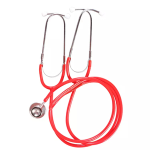 dual head teaching stethoscope with double tubing