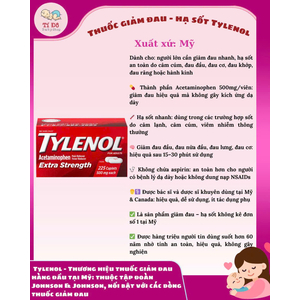 Hạ sốt Tylenol 325 viên