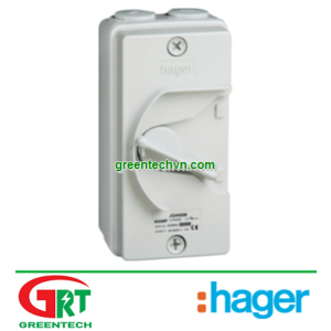 Hager AD620B | 32A 2 pole with switched neutral 415V | Cầu dao cách ly Hager AD620B | Hager Vietnam