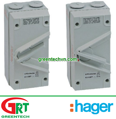 Hager JG220U | 20A 2 pole isolator 230V - AC22 | Cầu dao cách ly Hager JG220U | Hager Vietnam