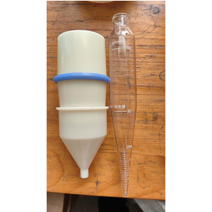 Ống thuỷ tinh đo hàm lượng cát bentonite 100ml