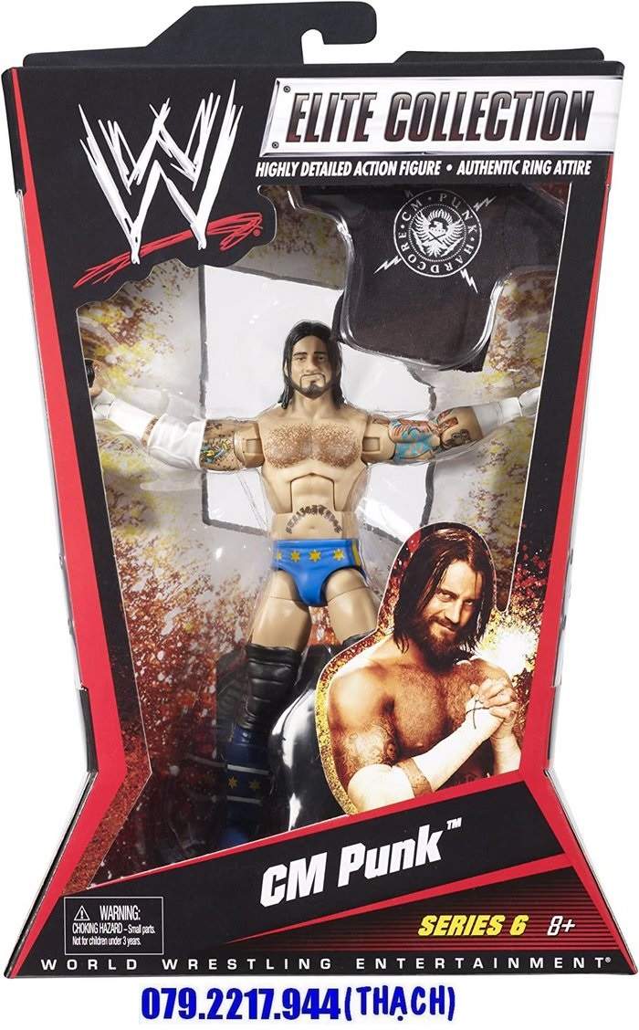 [HÀNG CỰC HIẾM] WWE CM PUNK - ELITE 6 (ĐÃ KHUI HỘP TRƯNG BÀY Ở SHOP)