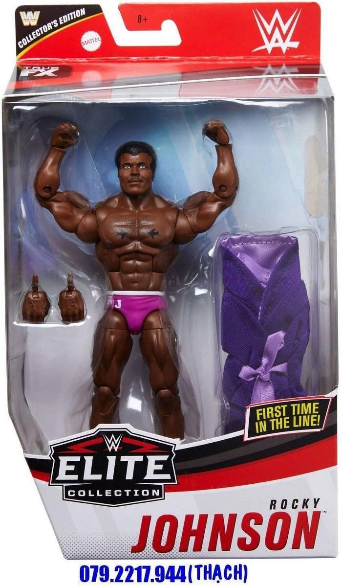 [HÀNG HIẾM] WWE ROCKY JOHNSON - ELITE 80 COLLECTOR'S EDITION (EXCLUSIVE)