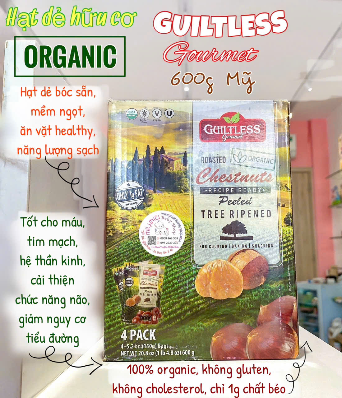 Hạt dẻ Mỹ 600g