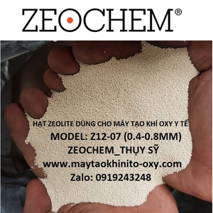 HẠT ZEOLITE DÙNG CHO MÁY OXY Y TẾ Z12-07 (0.4-0.8 MM)