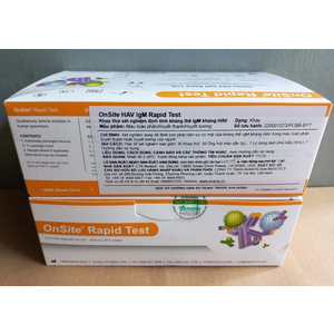 Khay thử xét nghiệm định tính kháng thể IgM kháng HAV (Onsite HAV IgM Rapid test) CTK
