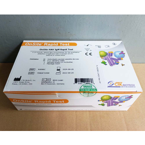 Khay thử xét nghiệm định tính kháng thể IgM kháng HAV (Onsite HAV IgM Rapid test) CTK