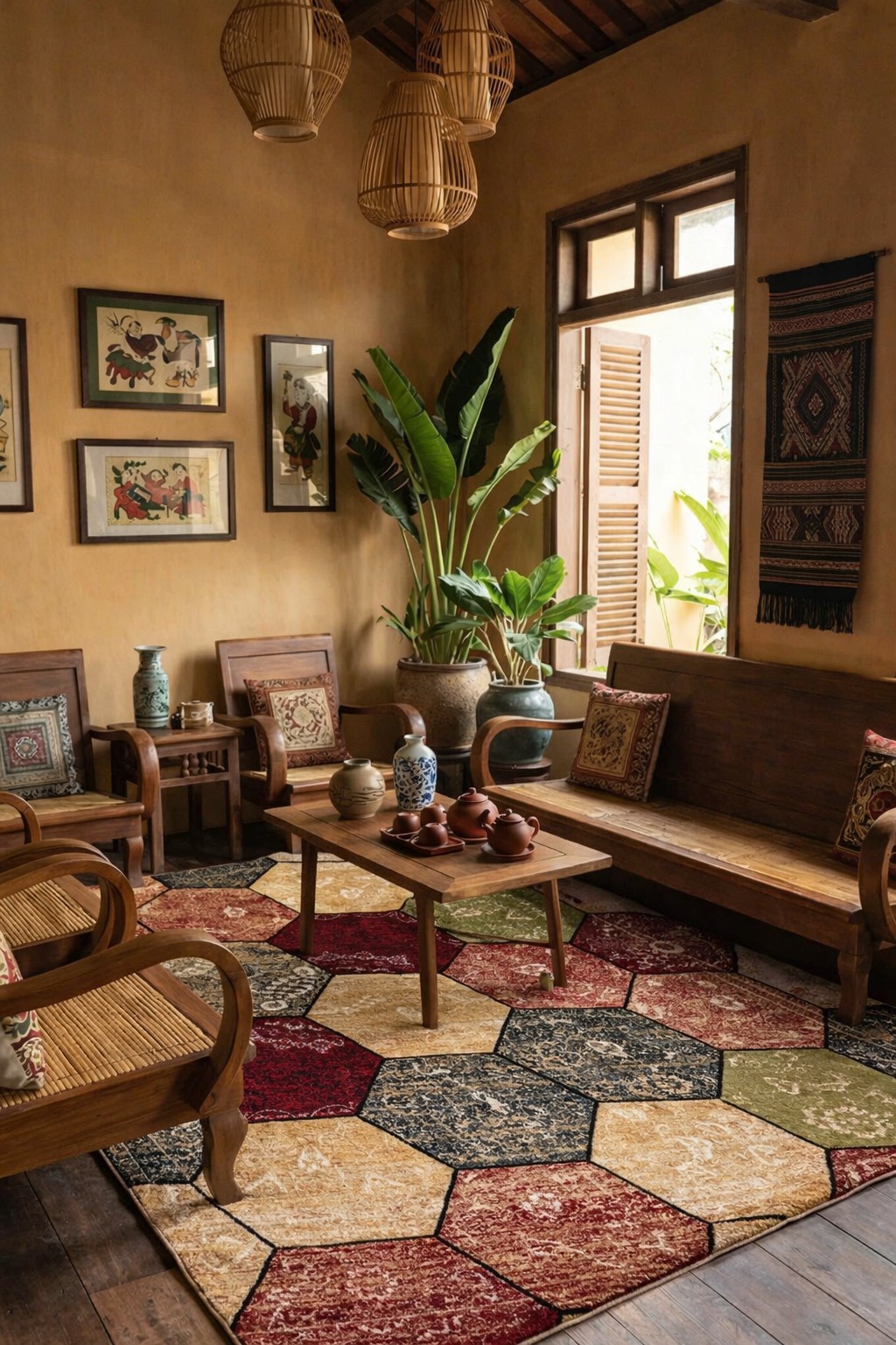 Thảm trang trí họa tiết HLHD2433