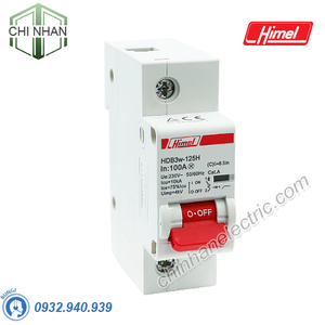 MCB 1P 100A 10KA - HDB3W125H1C100 - Himel