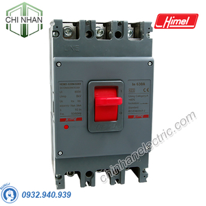 MCCB 3P 630A 70KA ( cầu dao tự động dạng khối ) - HDM3630N63033XX - Himel