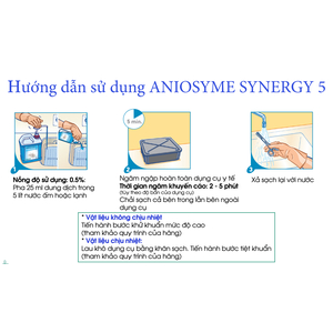 Aniosyme Synergy 5 Dung dịch tẩy rửa dụng cụ