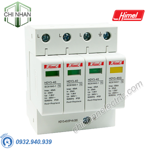 Bộ chống sét lan truyền 3P+N 40KA 385V - HDY3406 - Himel