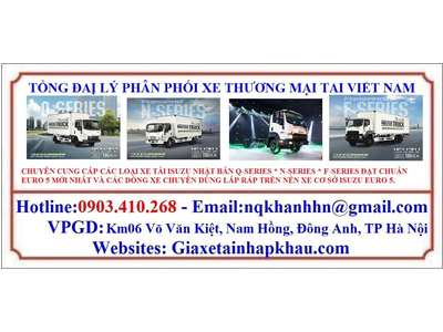 Hệ thống đại lý xe tải ISUZU chính hãng mới nhất tại Việt Nam năm 2026