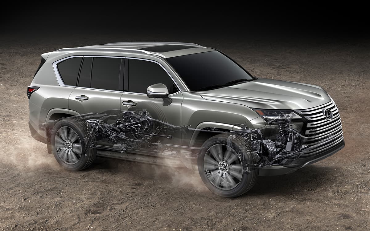 Treo AVS thích ứng của Lexus LX 600 F Sport