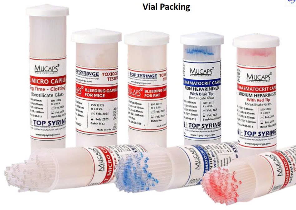 Ống mao quản heparin , Ống mao quản 75 mm