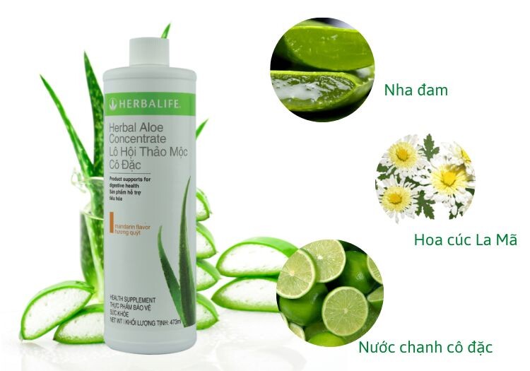 thành phần nước Lô hội thảo mộc cô đặc Herbalife 