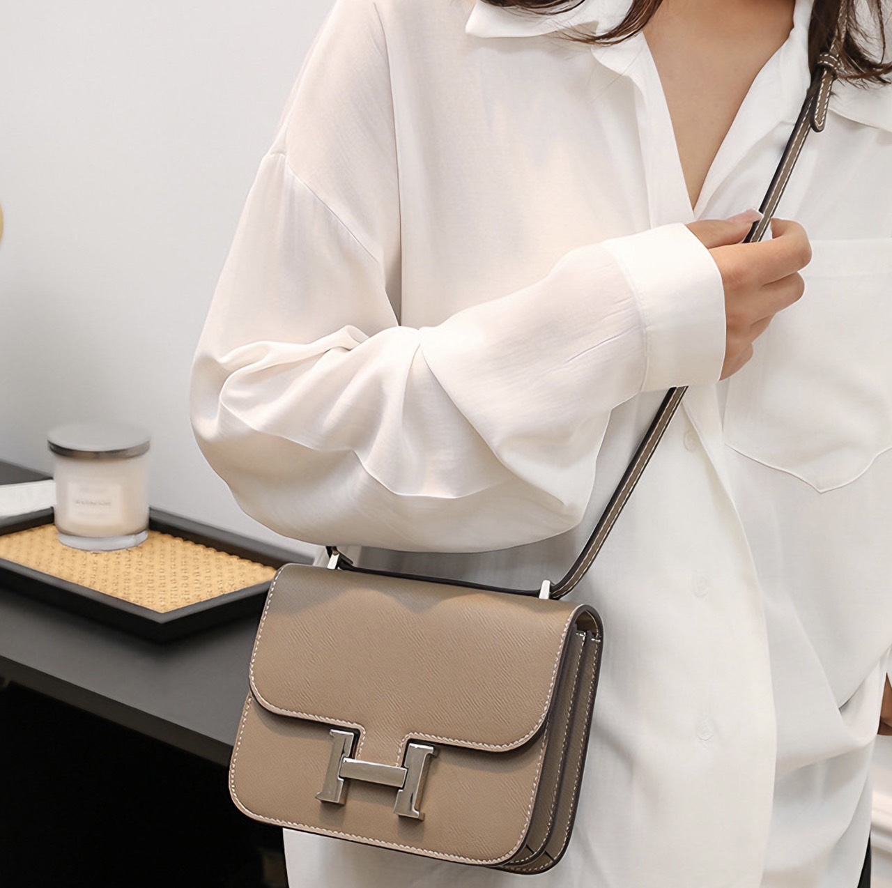 Túi xách / đeo chéo Nữ Hermès Constance 2024 - 20cm