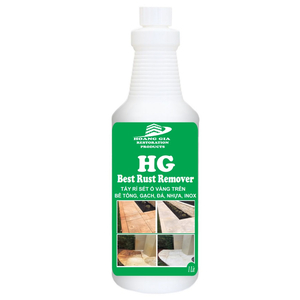 Dung dịch tẩy ố mốc rỉ sét ố vàng trên đá , Bê tông, nhựa HG Best Rust Remover 1000ml