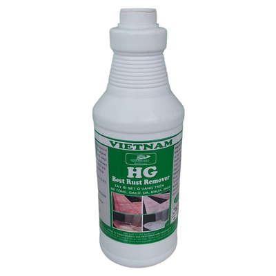 Dung dịch tẩy rỉ sét ơ vàng trên sàn đá, gạch, bê tông HG Best Rust Remover 1L