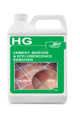 HG cement, mortar efflorescence remover 2L TẨY Xi măng / Vữa / Chất tẩy gạch màu, gạch lát nền