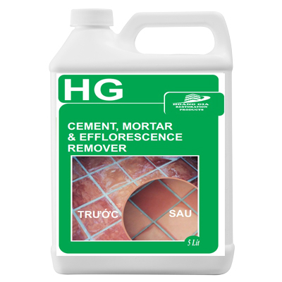HG cement, mortar efflorescence remover 5L TẨY Xi măng / Vữa / Chất tẩy gạch màu, gạch lát nền