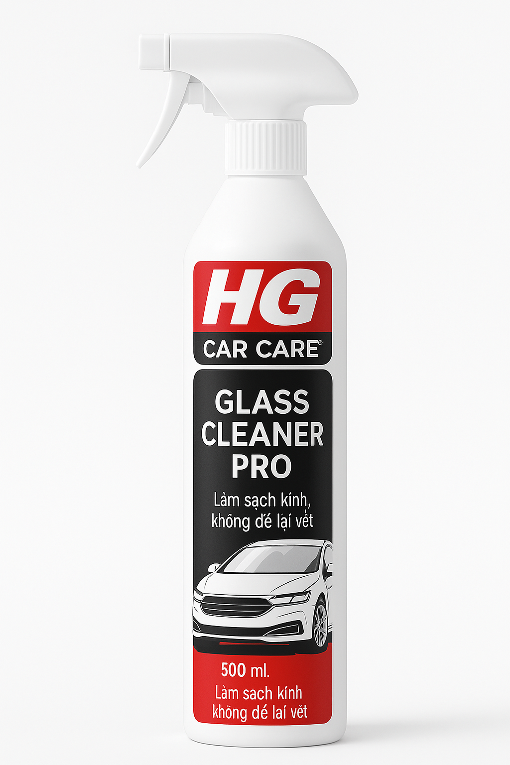 HG GLASS CLEANER PRO™ LÀM SẠCH KÍNH XE – KHÔ NHANH, KHÔNG VỆT, KHÔNG NHỮNG VẾT MỜ KHÓ CHỊU!