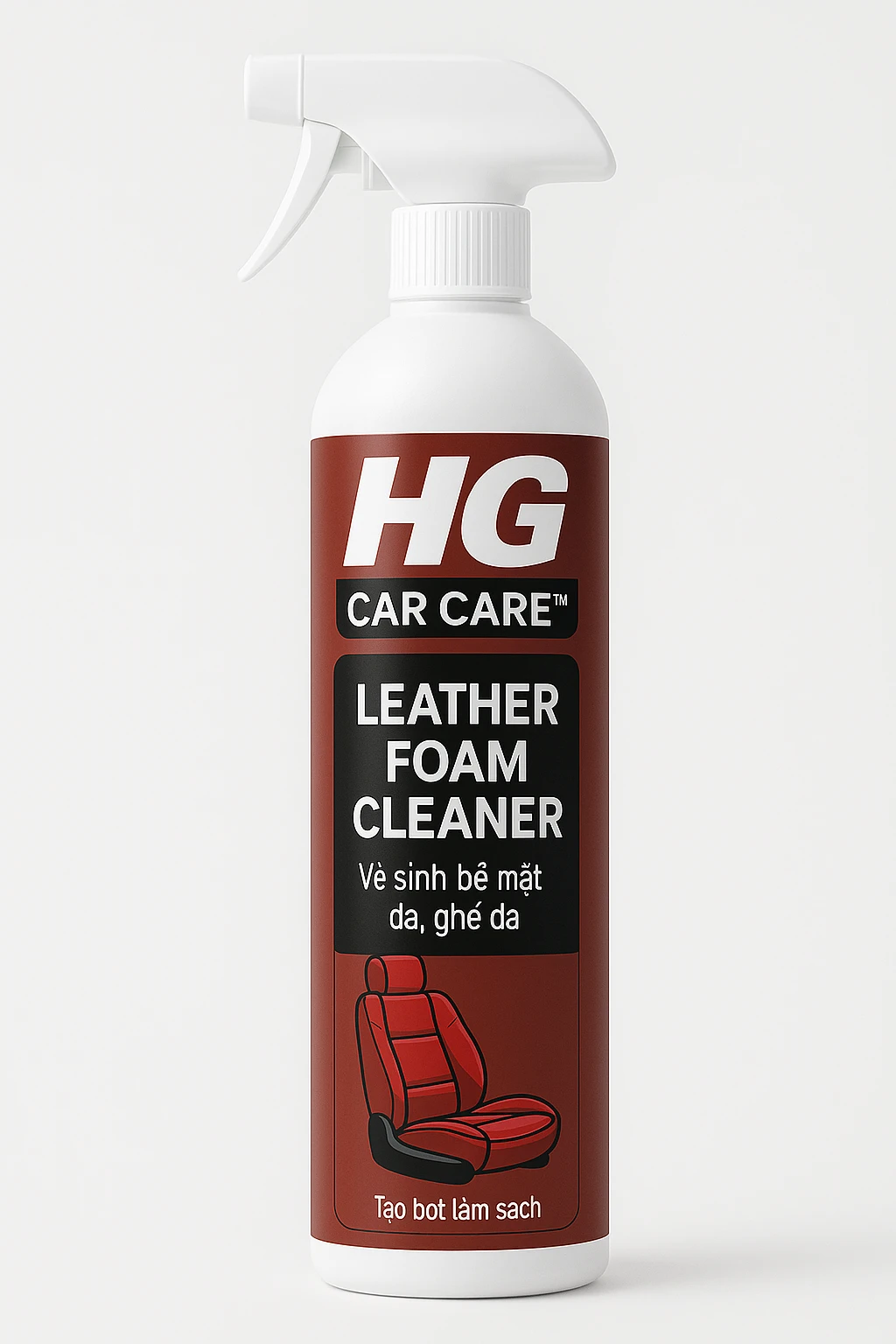 HG LEATHER FOAM CLEANER™ LÀM SẠCH GHẾ DA – GIỮ NỘI THẤT Ô TÔ LUÔN NHƯ MỚI