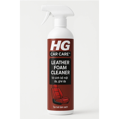 HG LEATHER FOAM CLEANER™ LÀM SẠCH GHẾ DA – GIỮ NỘI THẤT Ô TÔ LUÔN NHƯ MỚI