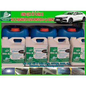 Dung dịch tẩy ố kính xe hơi HG X1 Hard Water Stain Remover for Car Glass 5000ML