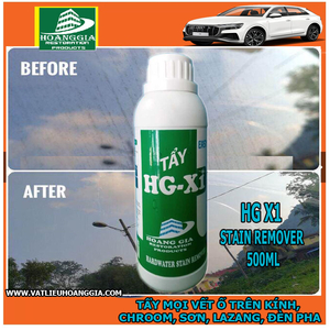 Dung dịch tẩy ố kính xe hơi HG X1 Hard Water Stain Remover for Car Glass 500ML