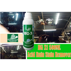 Dung dịch tẩy ố kính xe hơi HG X1 Hard Water Stain Remover for Car Glass 500ML