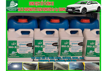 DUNG DỊCH TẨY Ố KÍNH XE - HG X1 HARDWATER STAIN REMOVER for Car 5000 ML