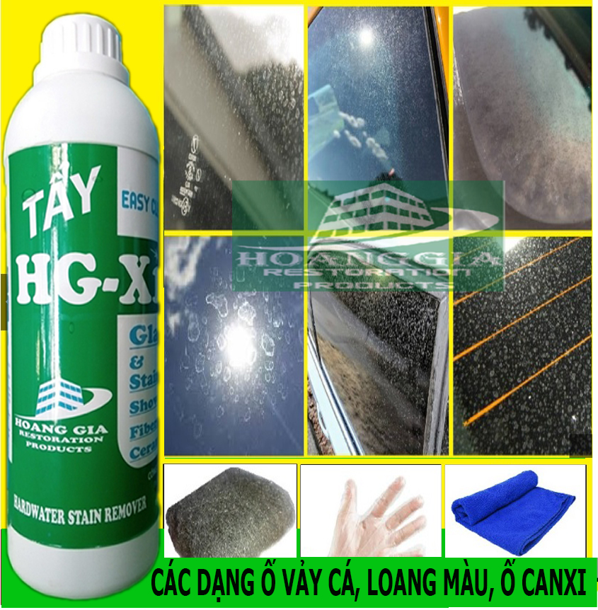 Dung dịch tẩy ố kính xe - HG X1 HARDWATER STAIN REMOVER for Car 1000 ML