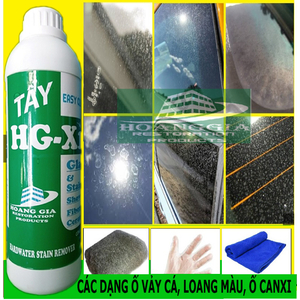 Dung dịch tẩy ố kính xe - HG X1 HARDWATER STAIN REMOVER for Car 1000 ML