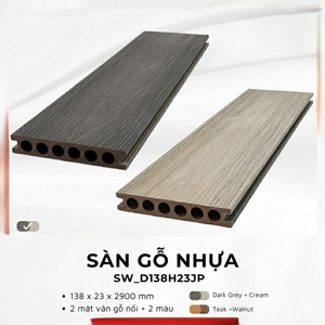 Sàn gỗ ngoài trời SW-2LD138H23 - 2 lớp sang trọng