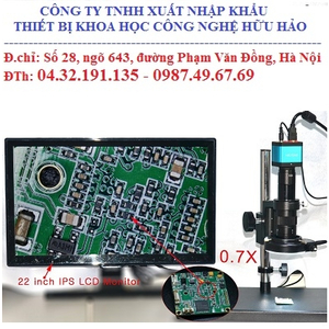 Kính hiển vi soi nổi camera kết nối vi tính, màn hình TV HHM-216