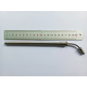 Ống hút dịch Poole cong Φ8 mm - 22 cm Hilbro 06.0422.08